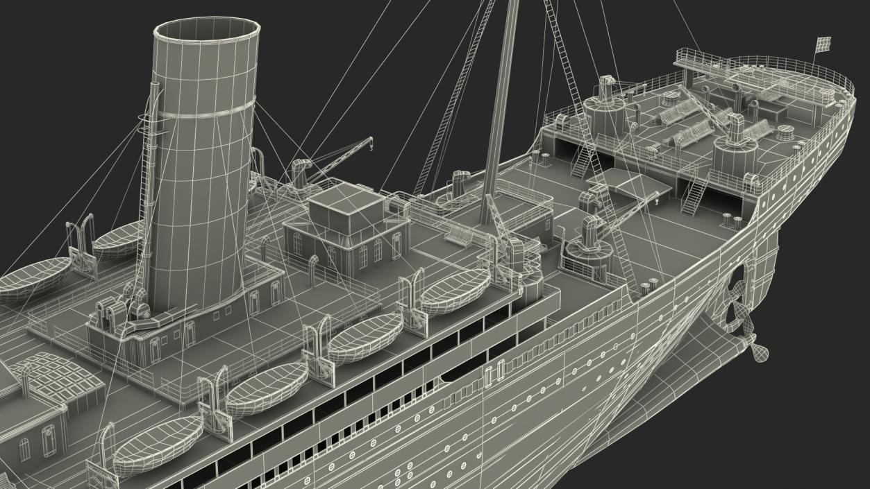 Olympic Ocean Liner 3D model