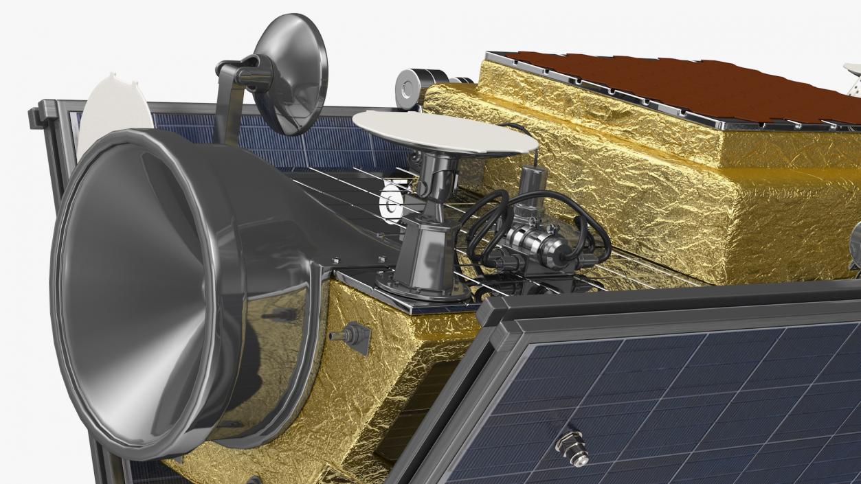 3D model Payload Fairing with Communications Satellite