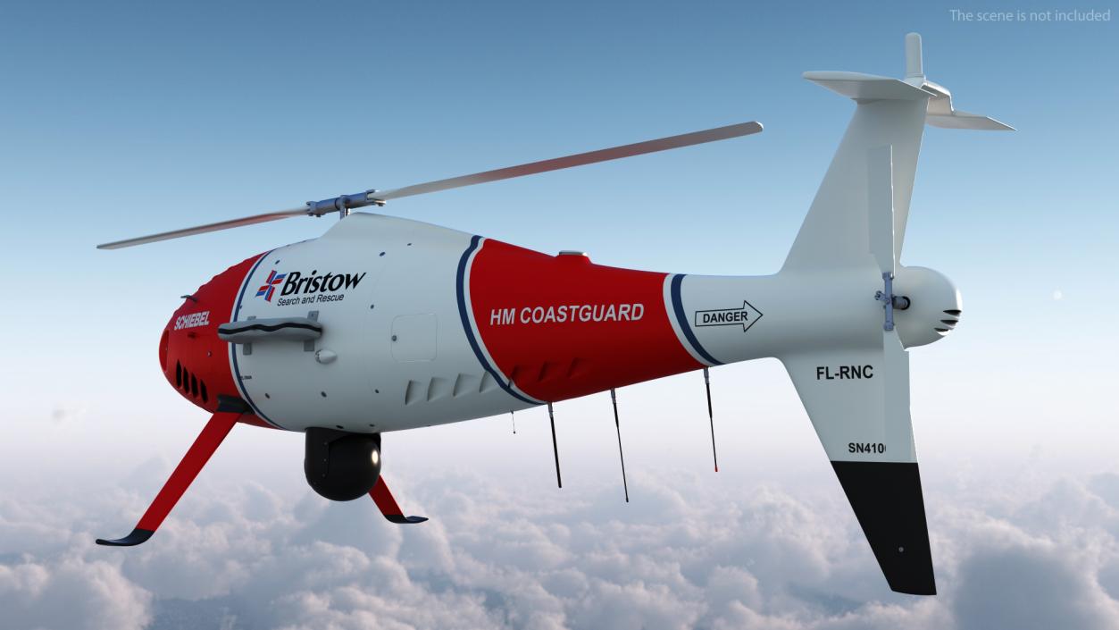 Schiebel Camcopter S100 UAV Coast Guard 3D model