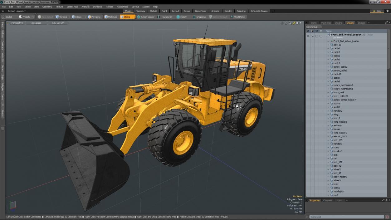 Front End Wheel Loader 3D