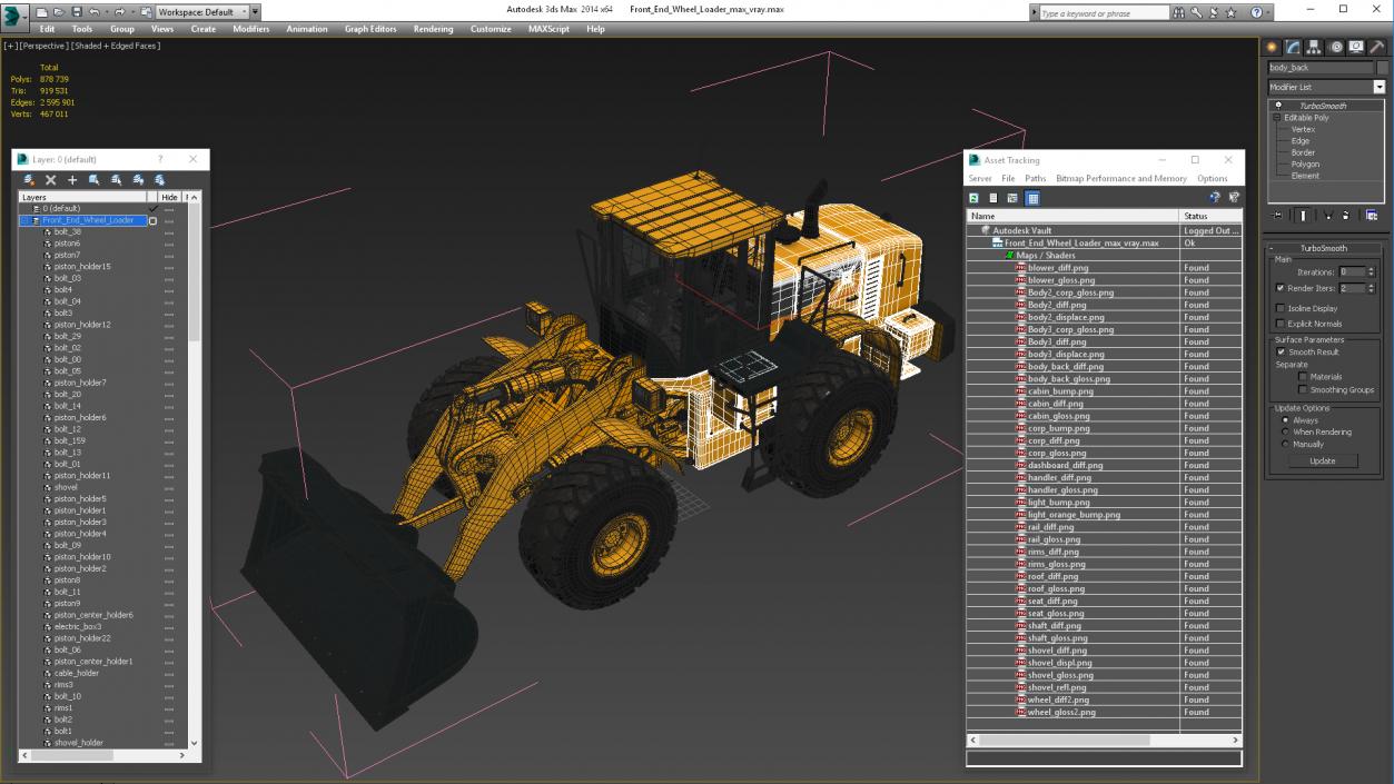 Front End Wheel Loader 3D