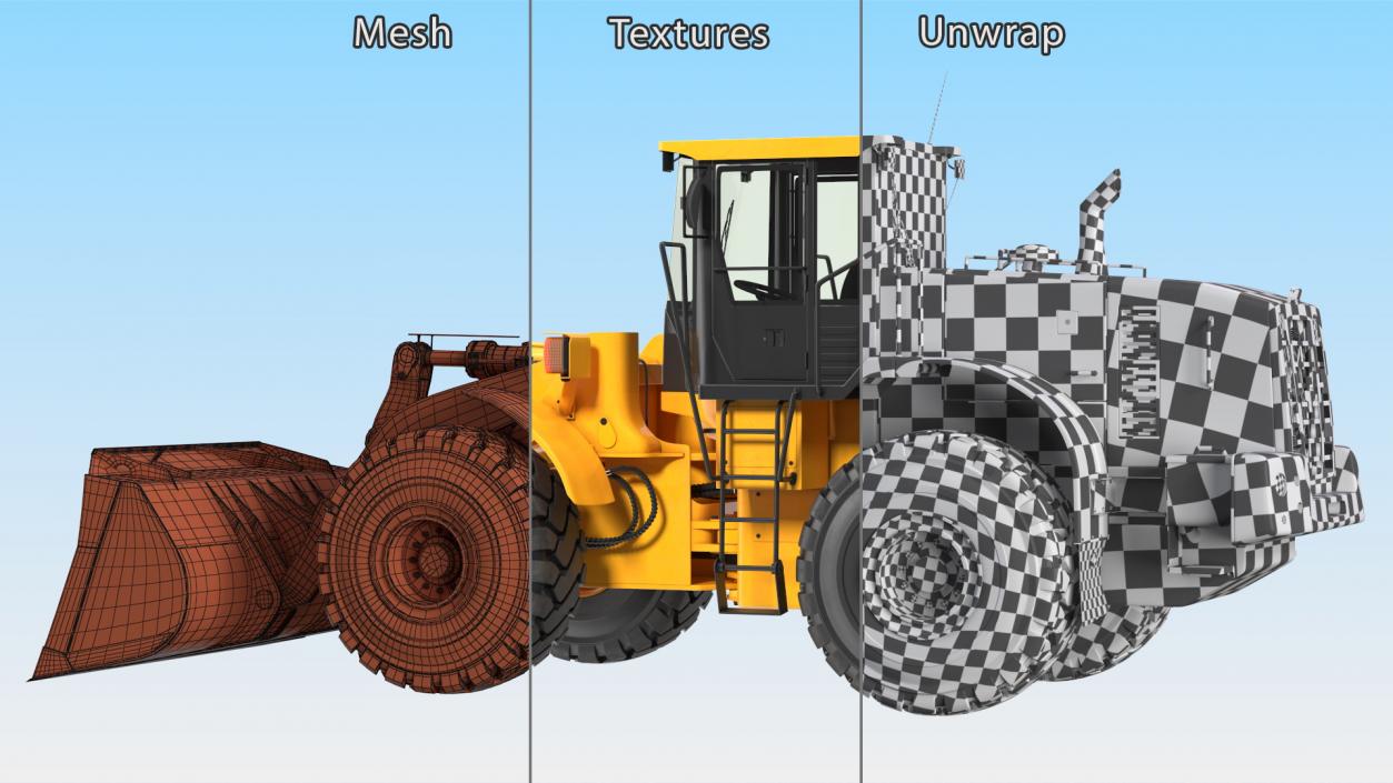 Front End Wheel Loader 3D