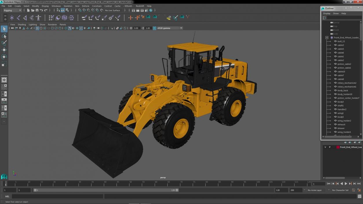 Front End Wheel Loader 3D