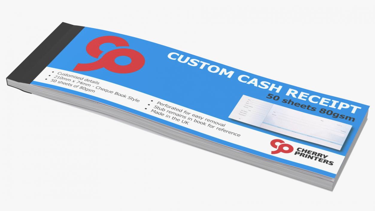 3D Cheque Book Closed model