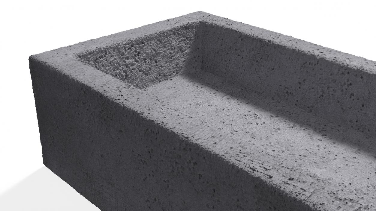 3D model Frogged Calcium Silicate Brick Gray