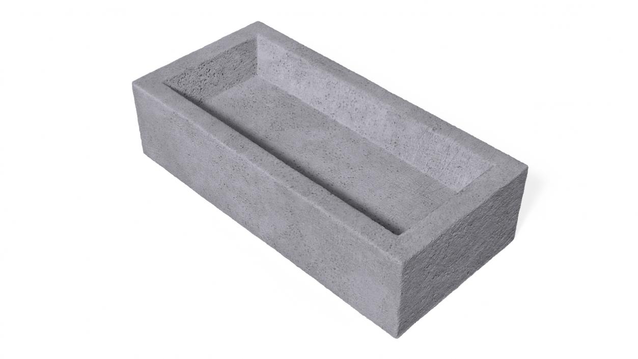 3D model Frogged Calcium Silicate Brick Gray