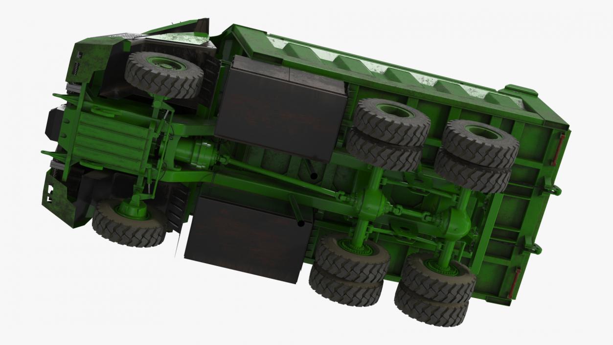 3D Electric Autonomous Dump Truck Dirty Rigged model