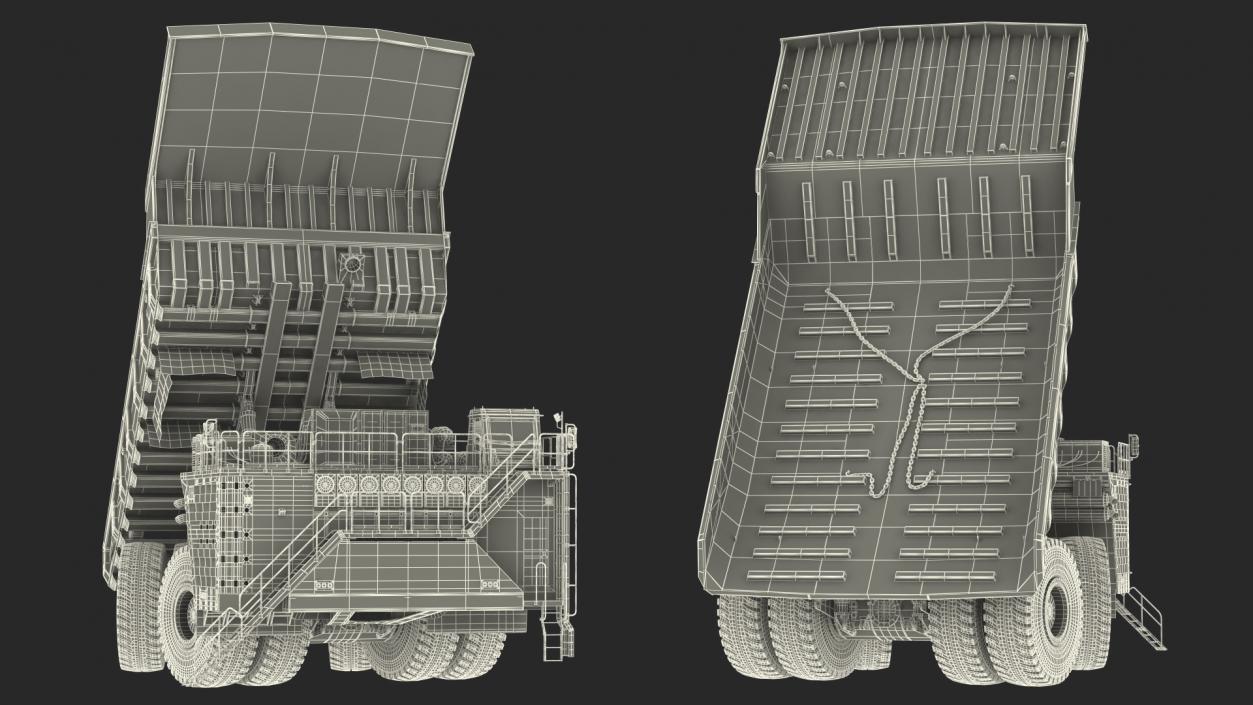 3D Haul Truck Raised Bed