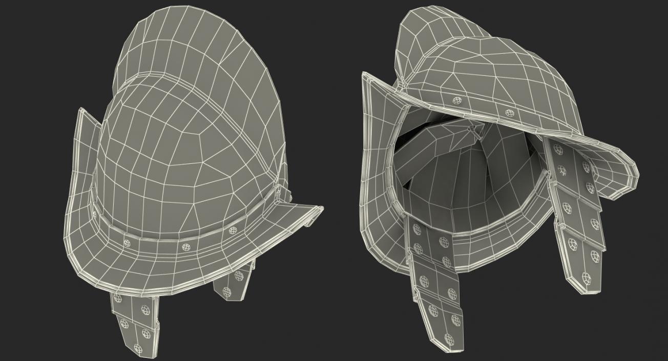 Medieval Helmets Collection 2 3D model