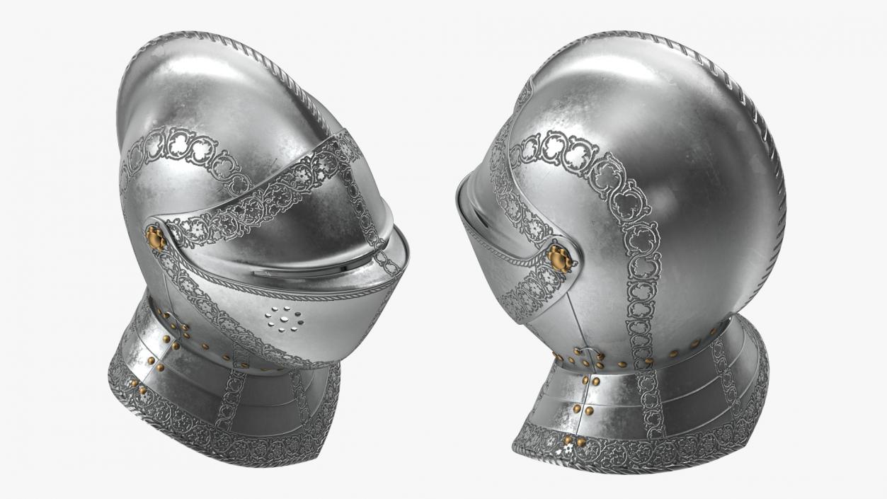 Medieval Helmets Collection 2 3D model