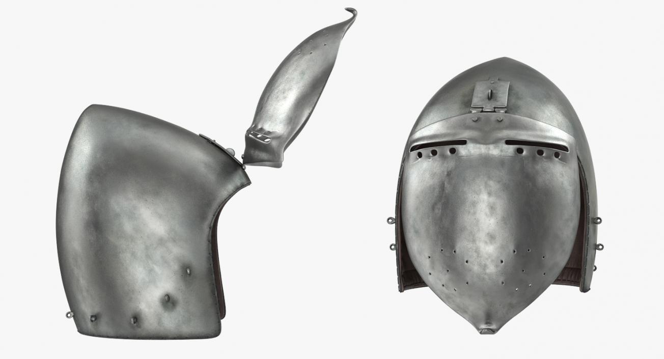 Medieval Helmets Collection 2 3D model