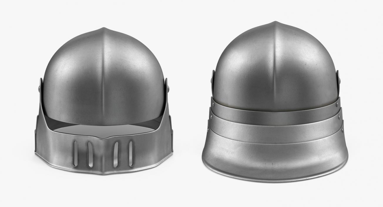 Medieval Helmets Collection 2 3D model