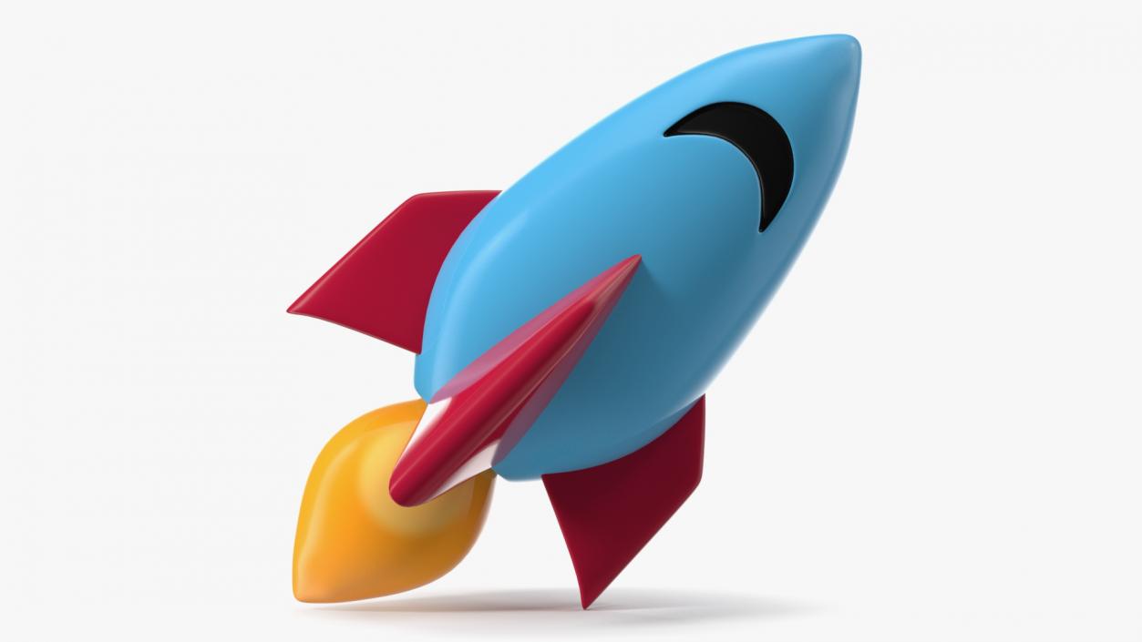 Rocket Emoji 3D