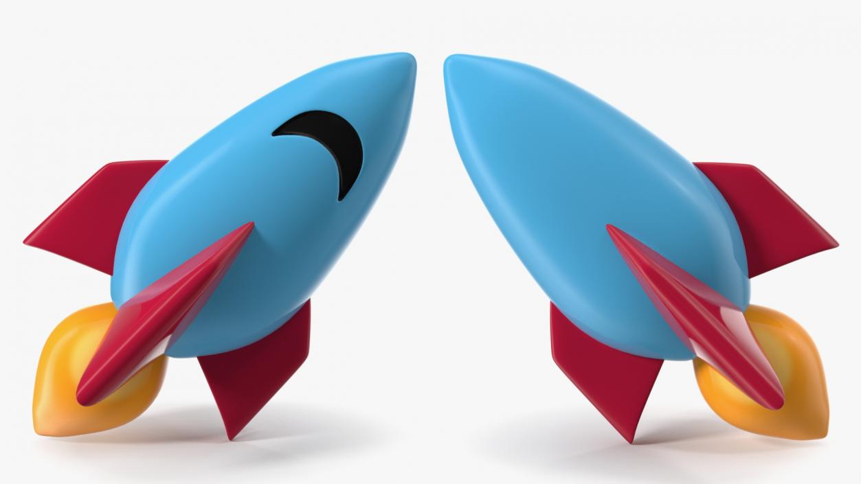 Rocket Emoji 3D