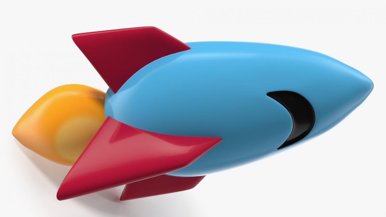 Rocket Emoji 3D