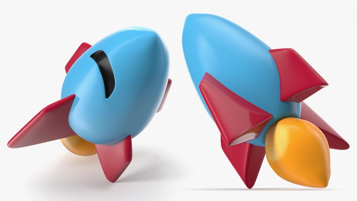 Rocket Emoji 3D