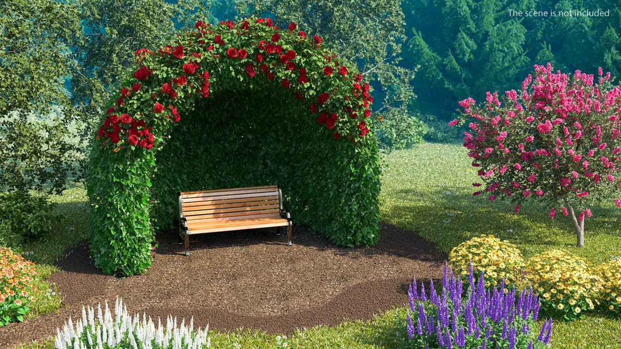 3D Rose Garden Gazebo model