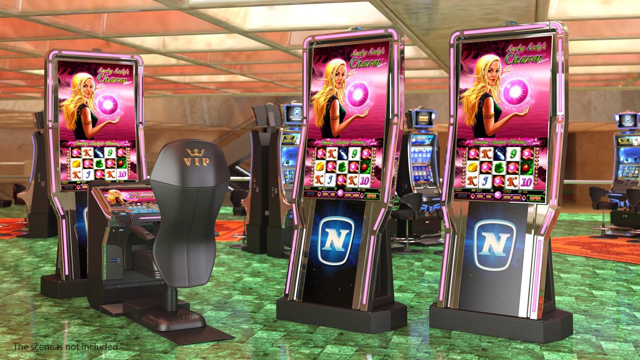 3D Casino Slot Machines Collection 4 model