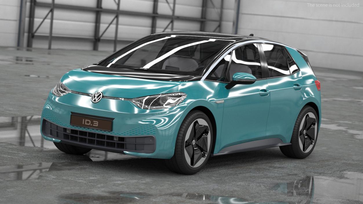 3D Volkswagen ID3 Makena Turquoise