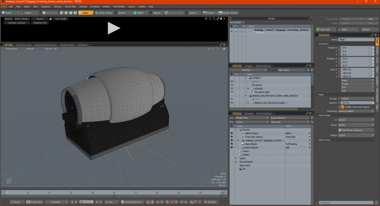 Baggage Screening System 3D model