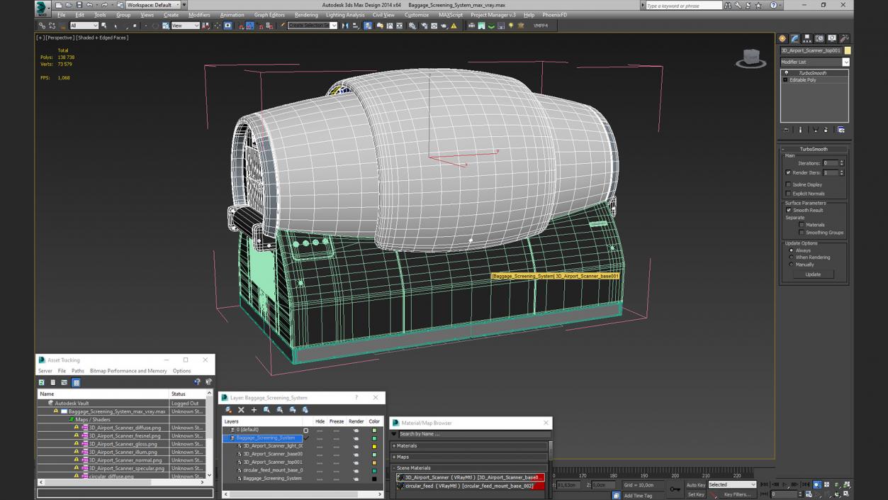 Baggage Screening System 3D model