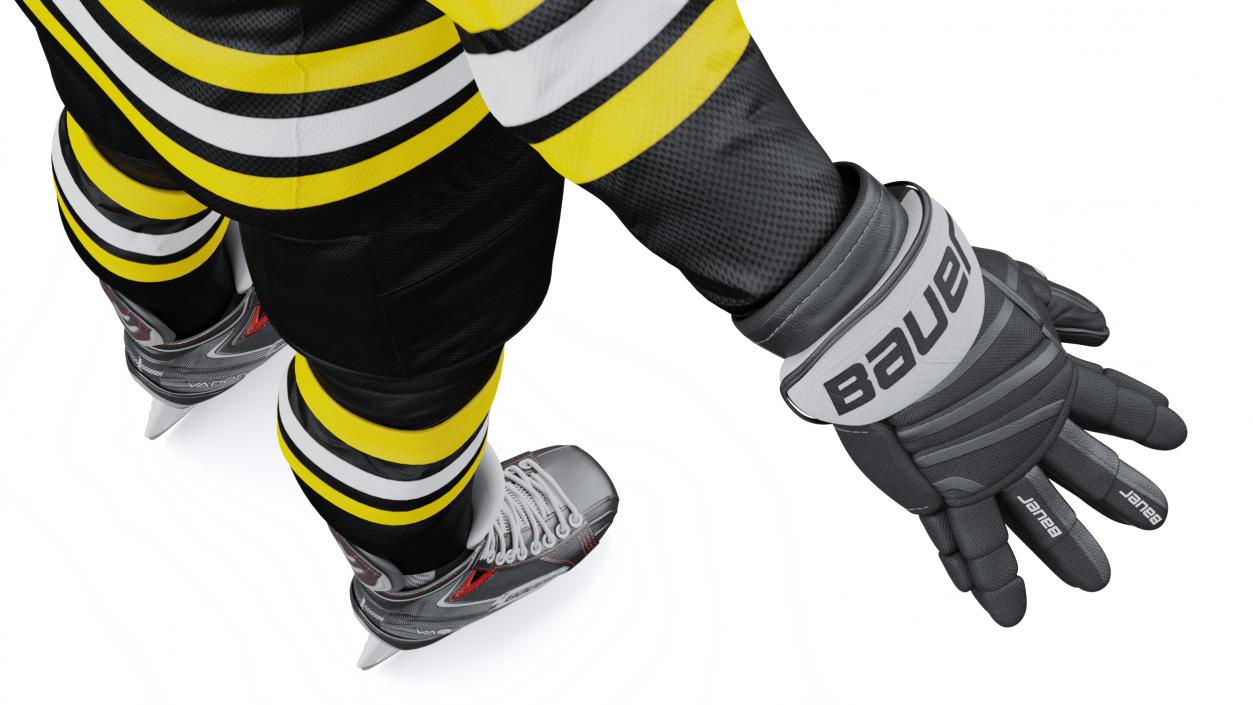 3D Hockey Uniform Boston Bruins model