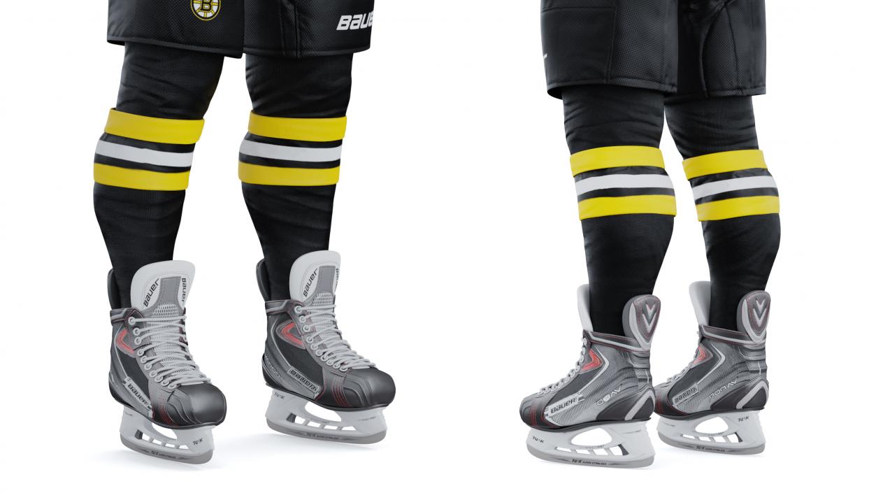 3D Hockey Uniform Boston Bruins model