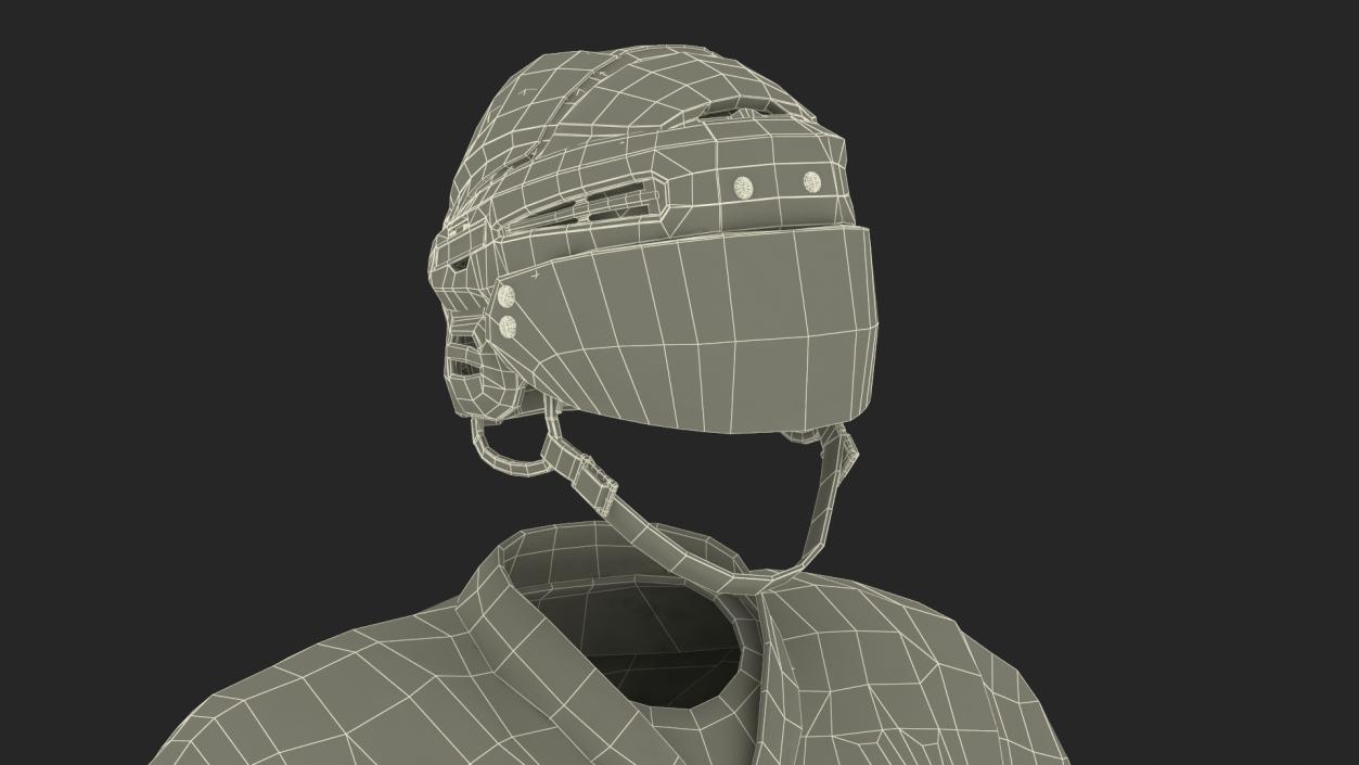 3D Hockey Uniform Boston Bruins model