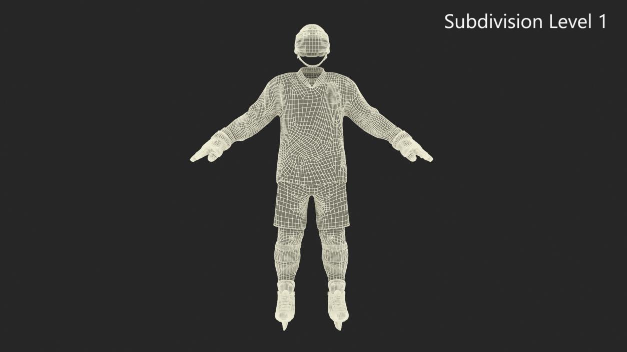 3D Hockey Uniform Boston Bruins model