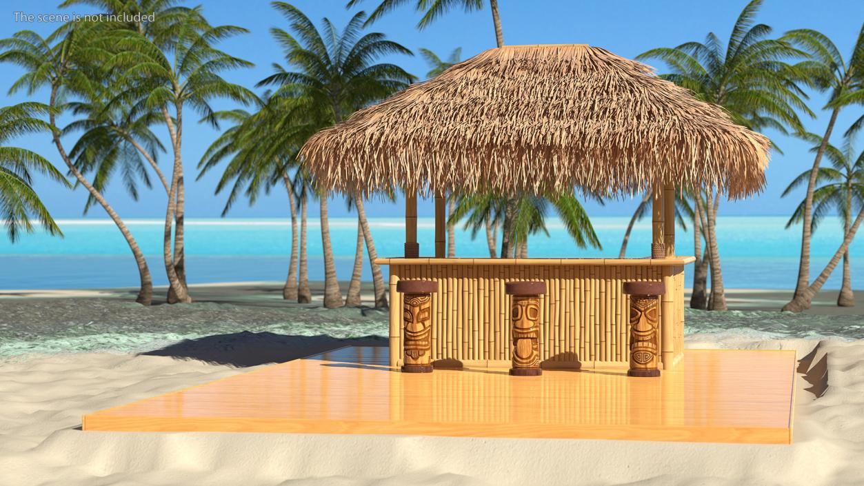 3D model Tiki Bar