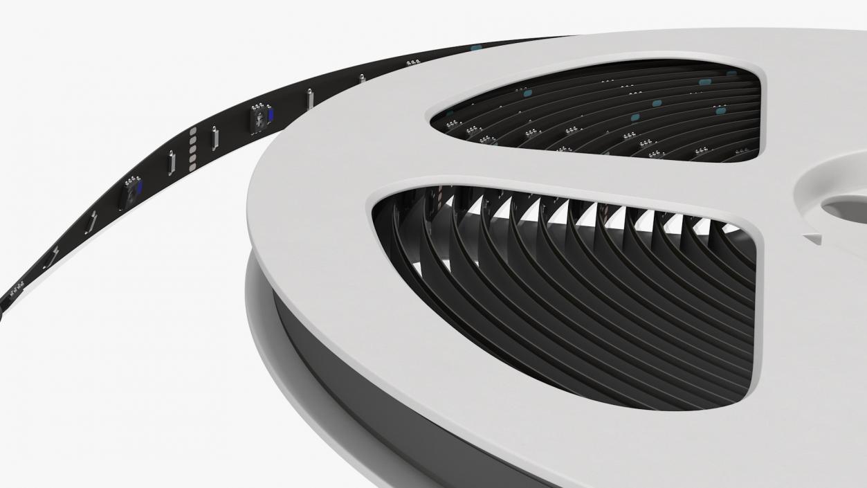 3D Tape Strip Lights Spool model