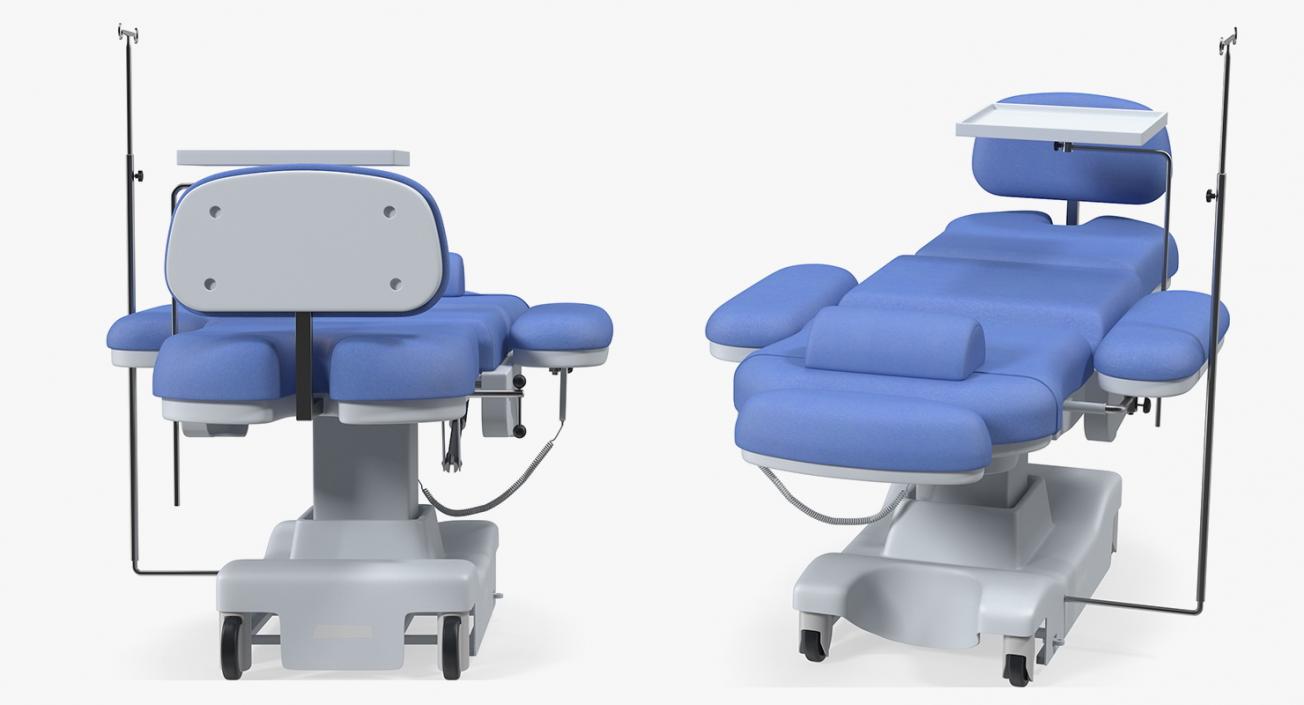 Electronic Medical Procedure Chair 3D model