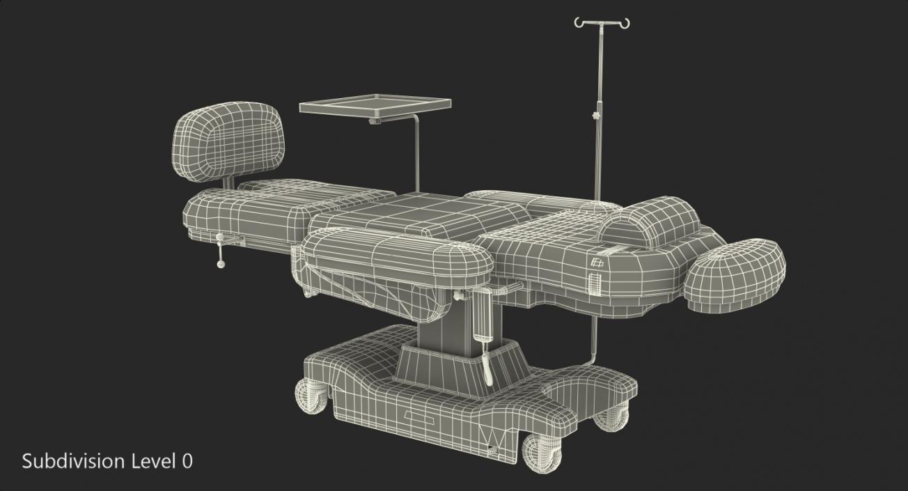 Electronic Medical Procedure Chair 3D model