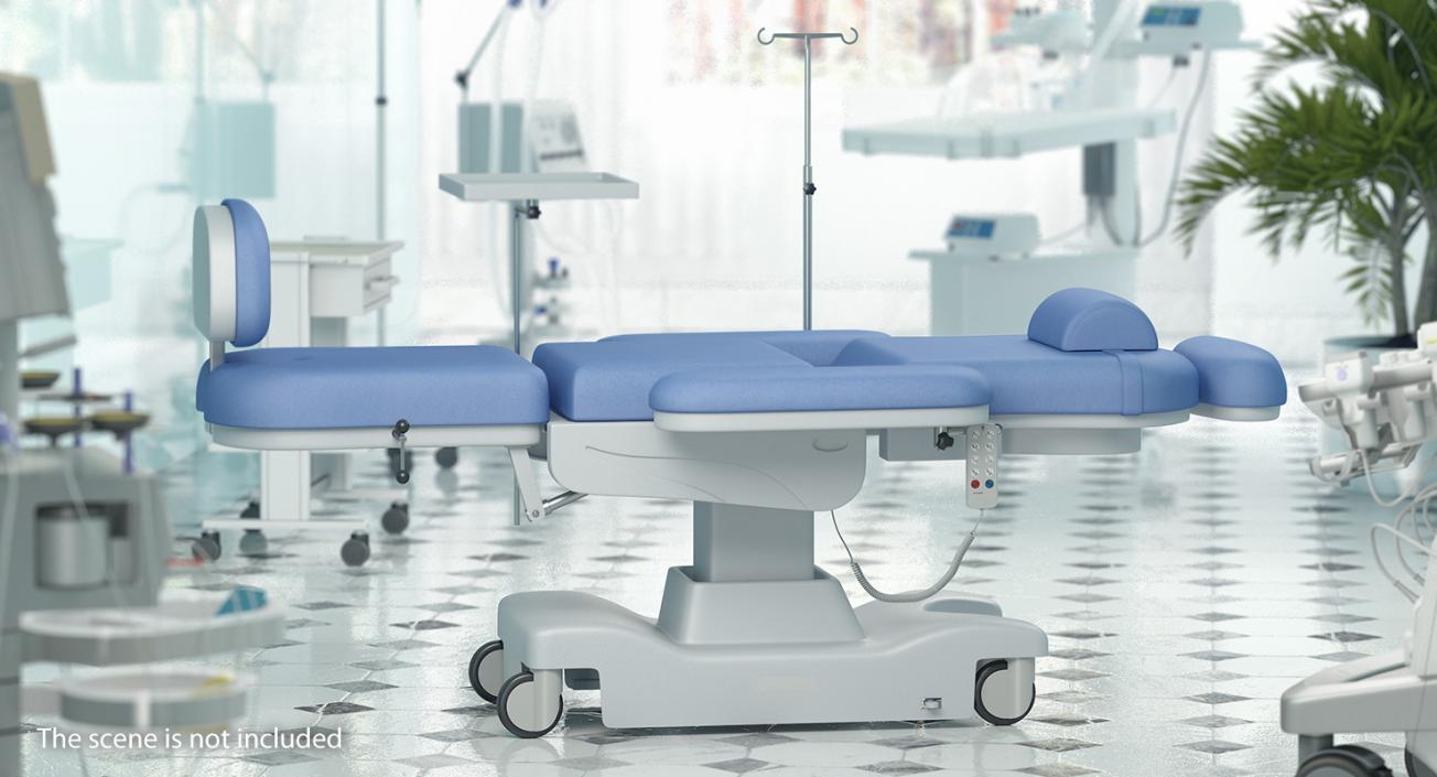 Electronic Medical Procedure Chair 3D model