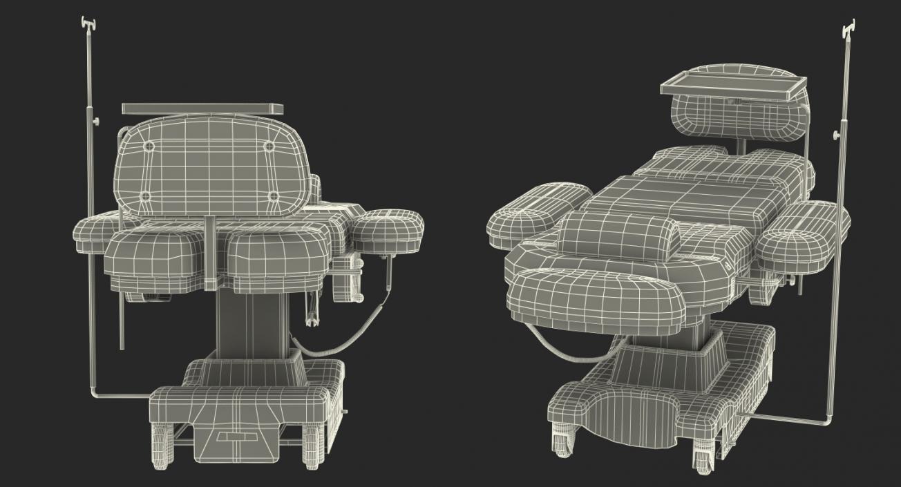 Electronic Medical Procedure Chair 3D model