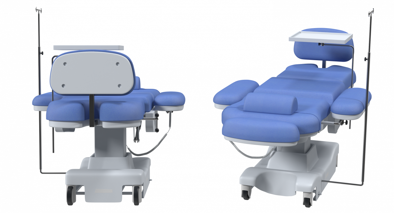 Electronic Medical Procedure Chair 3D model