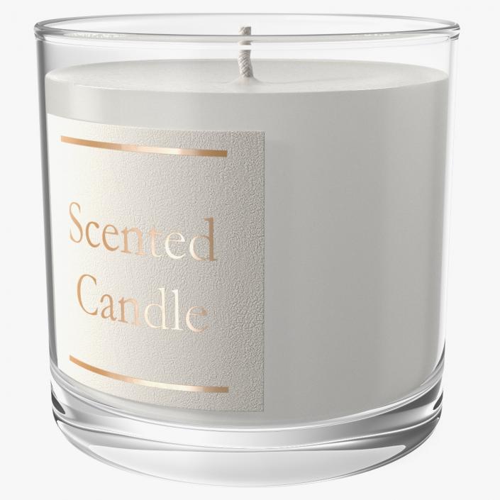 Scented Candle White 2 3D