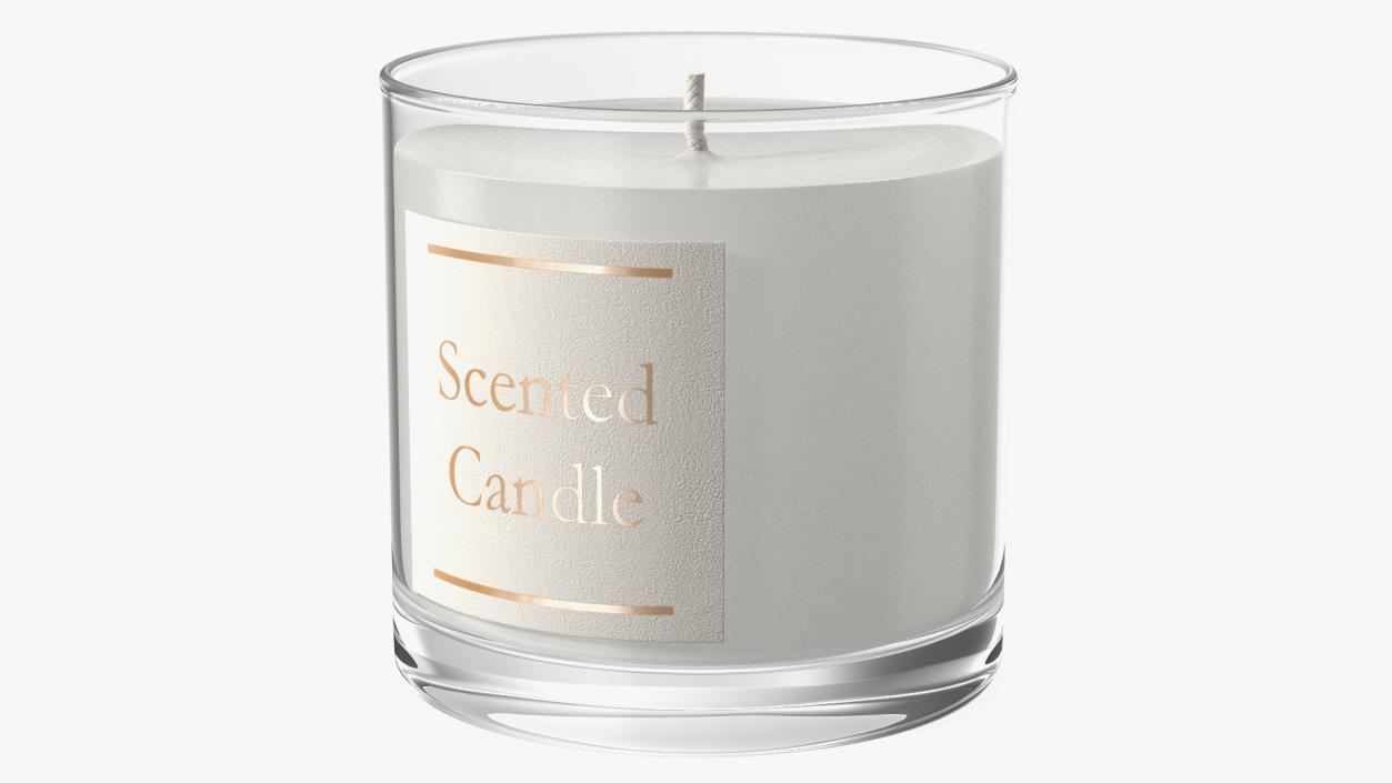 Scented Candle White 2 3D