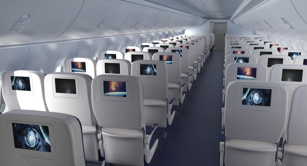 Passenger Airplane Interior 3D