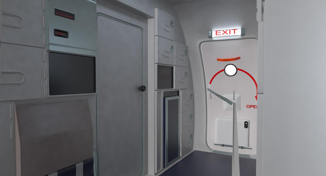 Passenger Airplane Interior 3D