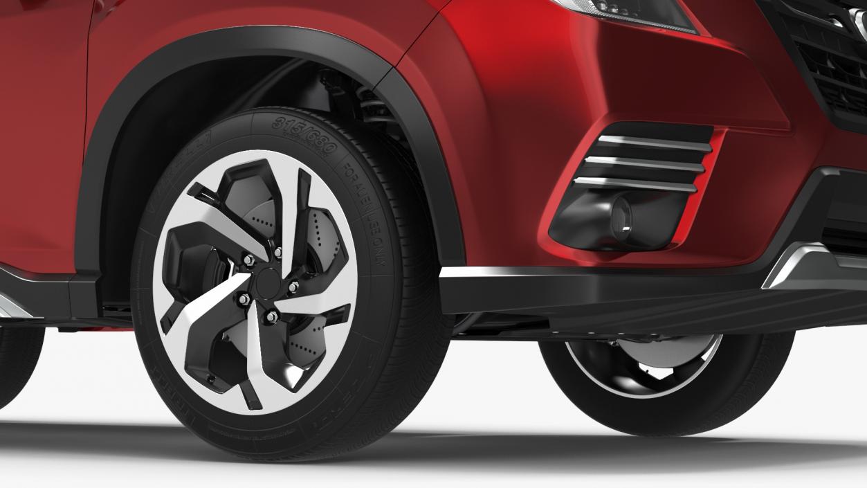 3D model Red Compact Crossover SUV