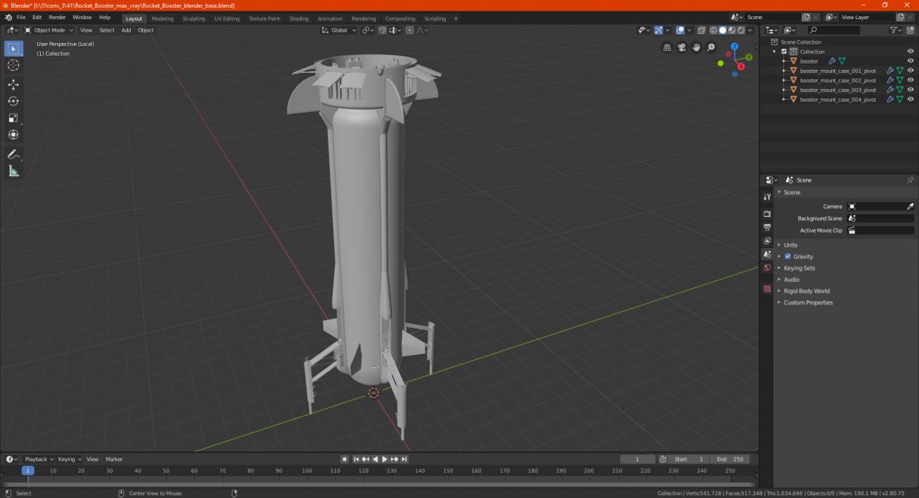 Rocket Booster 3D model