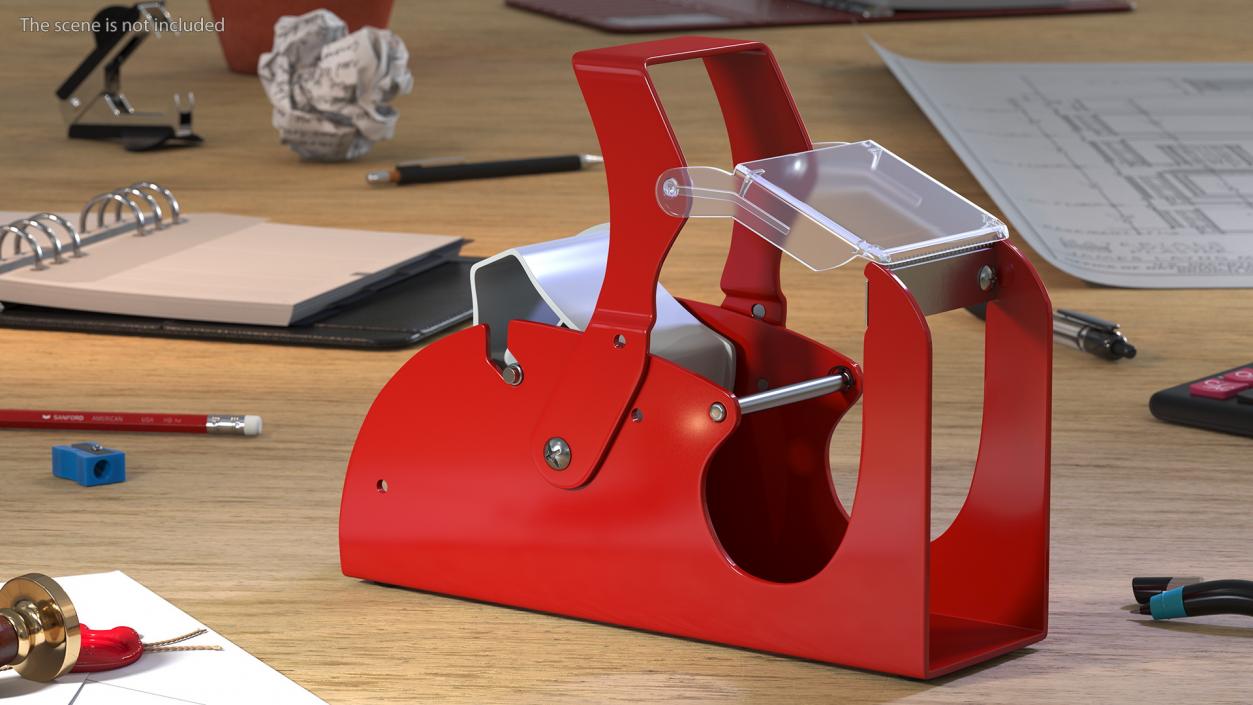 3D Benchtop Tape Dispenser with Safety Guard