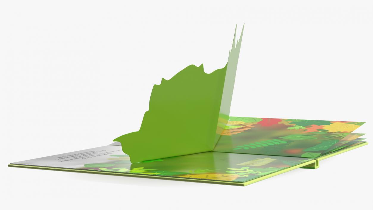 Unfolded Children Pop Up Book 3D model