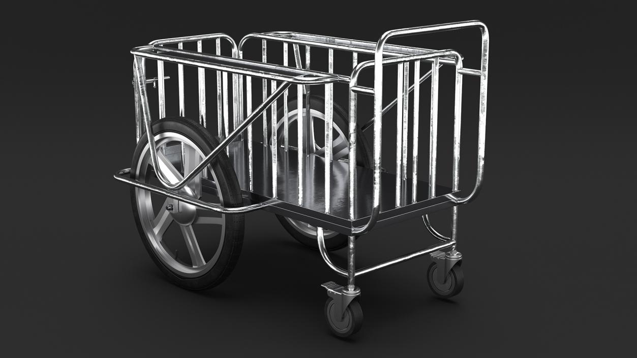 Medical Drugs Trolley Metal 3D