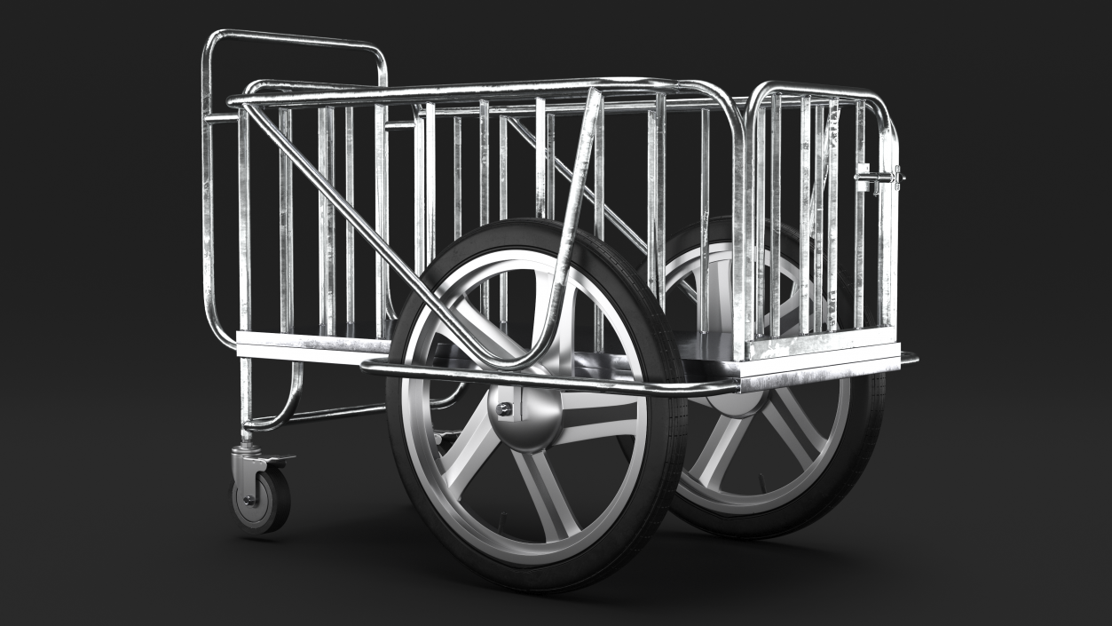 Medical Drugs Trolley Metal 3D