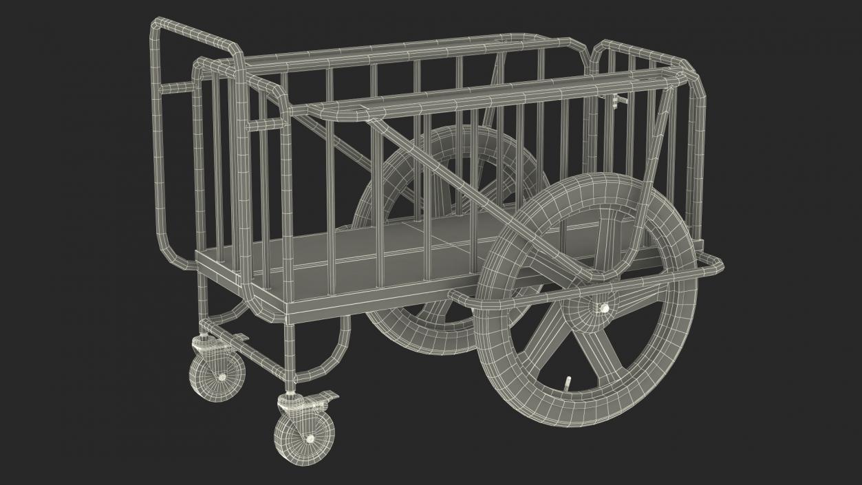 Medical Drugs Trolley Metal 3D