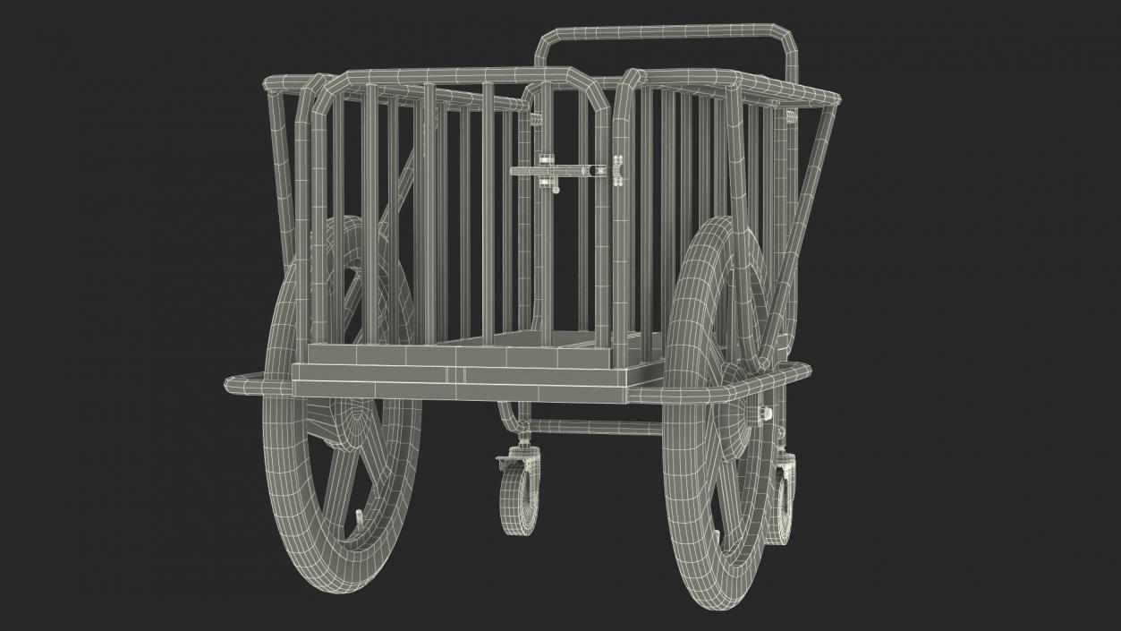 Medical Drugs Trolley Metal 3D