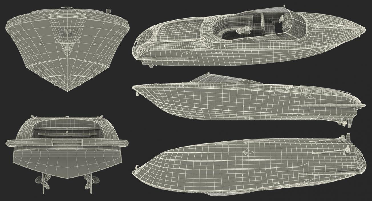 3D Luxury Speed Yacht model