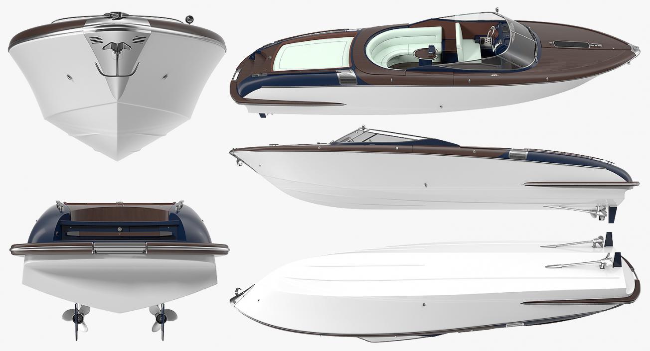 3D Luxury Speed Yacht model